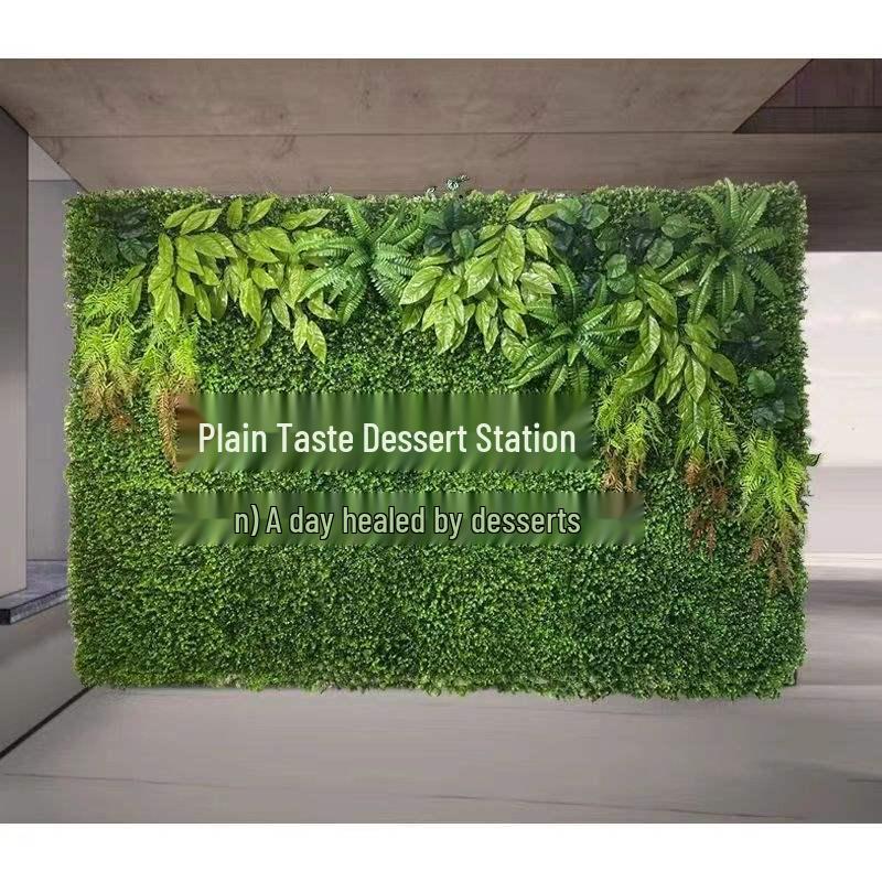 Artificial Green Wall with Roses for Indoor/Outdoor Decor