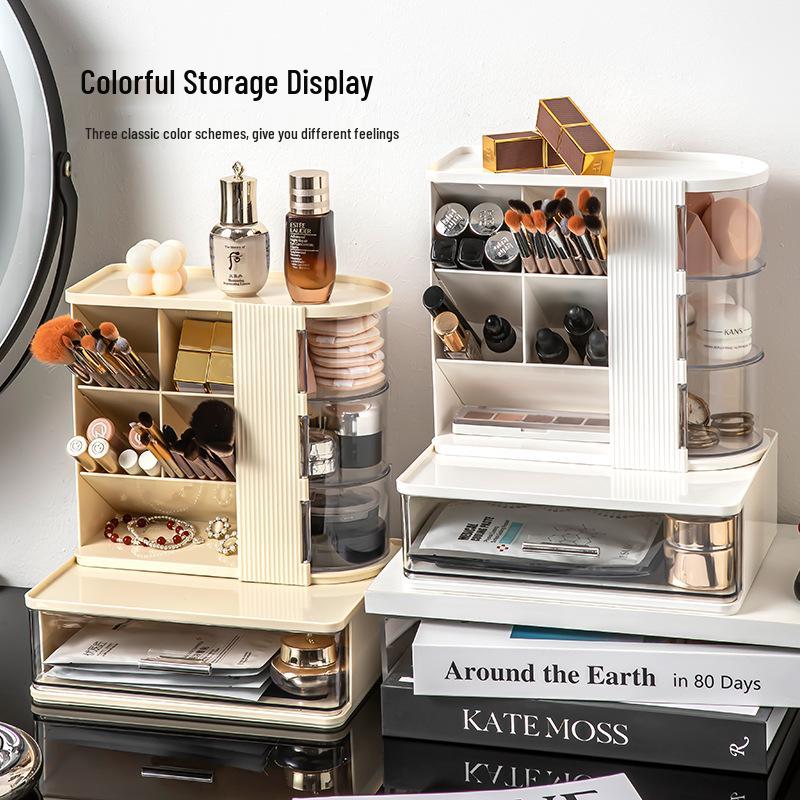 Multifunctional Skincare and Jewelry Organizer with Drawers