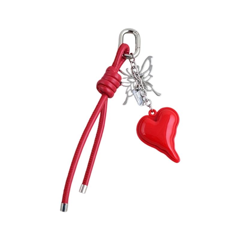 Fashion Keychain Phone Charm Stylish Heart Bag Pendant Keyring Stylish Bags Accessory for Backpack and Purse Handbag