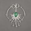 Ciondolo in malachite, gioielli con ciondolo in argento sterling 925. Regalo per le donne Gioielli con pietre preziose e ciondolo fatto a mano