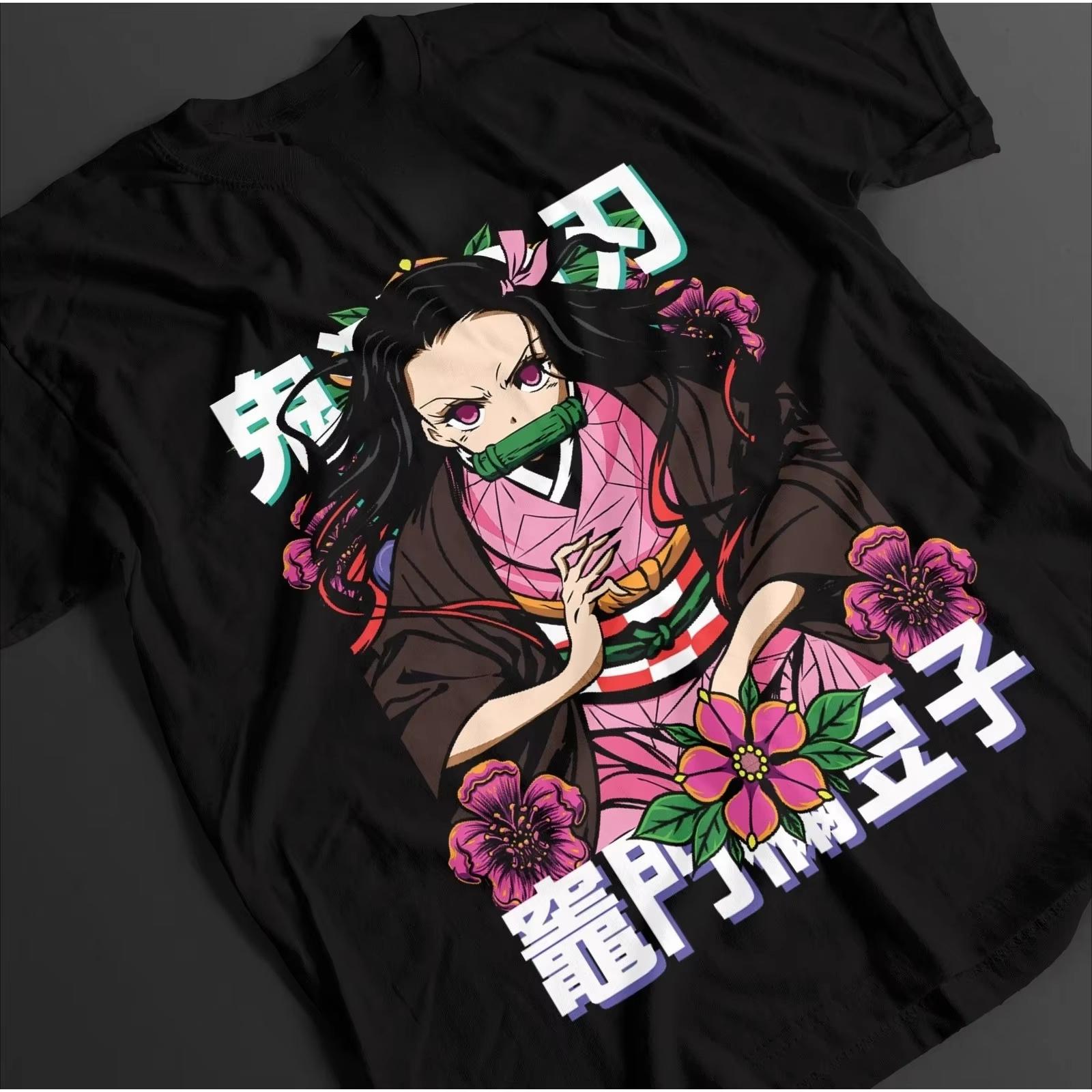 

Demon Slayer Anime Nezuko Printed Tshirt Unisexs and Womens Tshirt Unisexs Top Sports Tshirt 2026 Summer New Tee Streetwear S