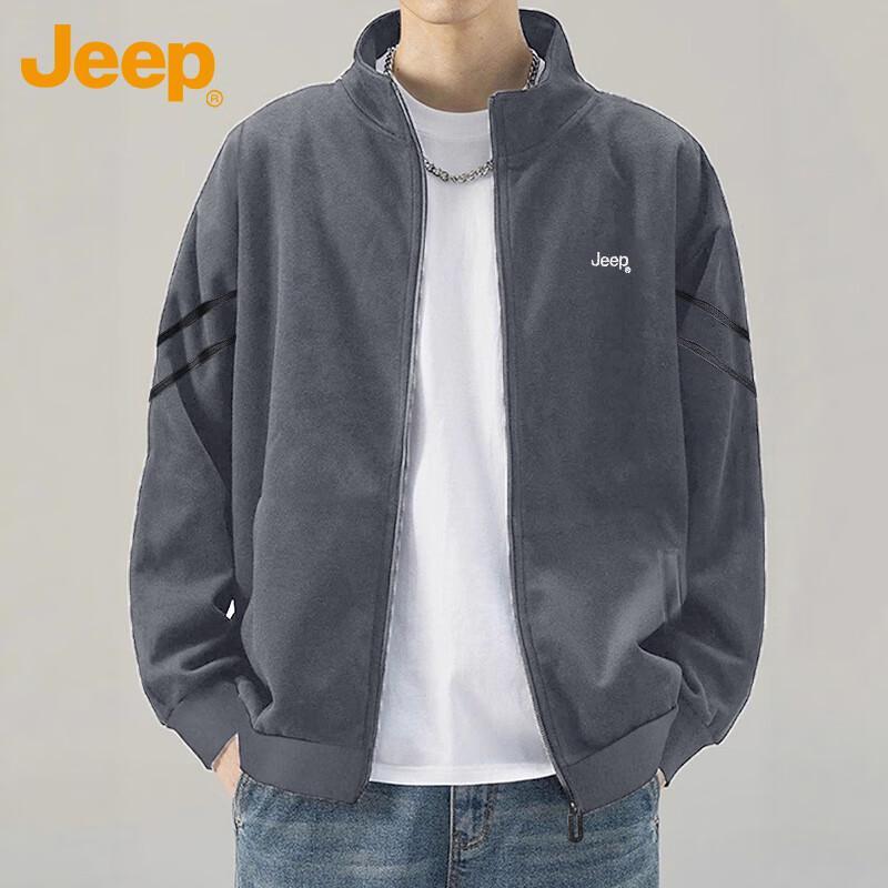 JEEP Men s Casual Full-Zip Sweatshirt Jacket 2XL