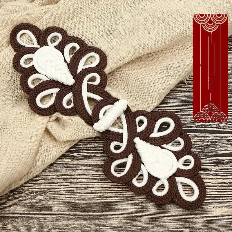 1 Pair Handmade Chinese Frog Closure Buttons Knot Cheongsam Traditional Handcraft Accessories