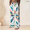 Men S Plus Size Printed Drawstring Waist Straight Leg Full Length Beach Pants With Pockets