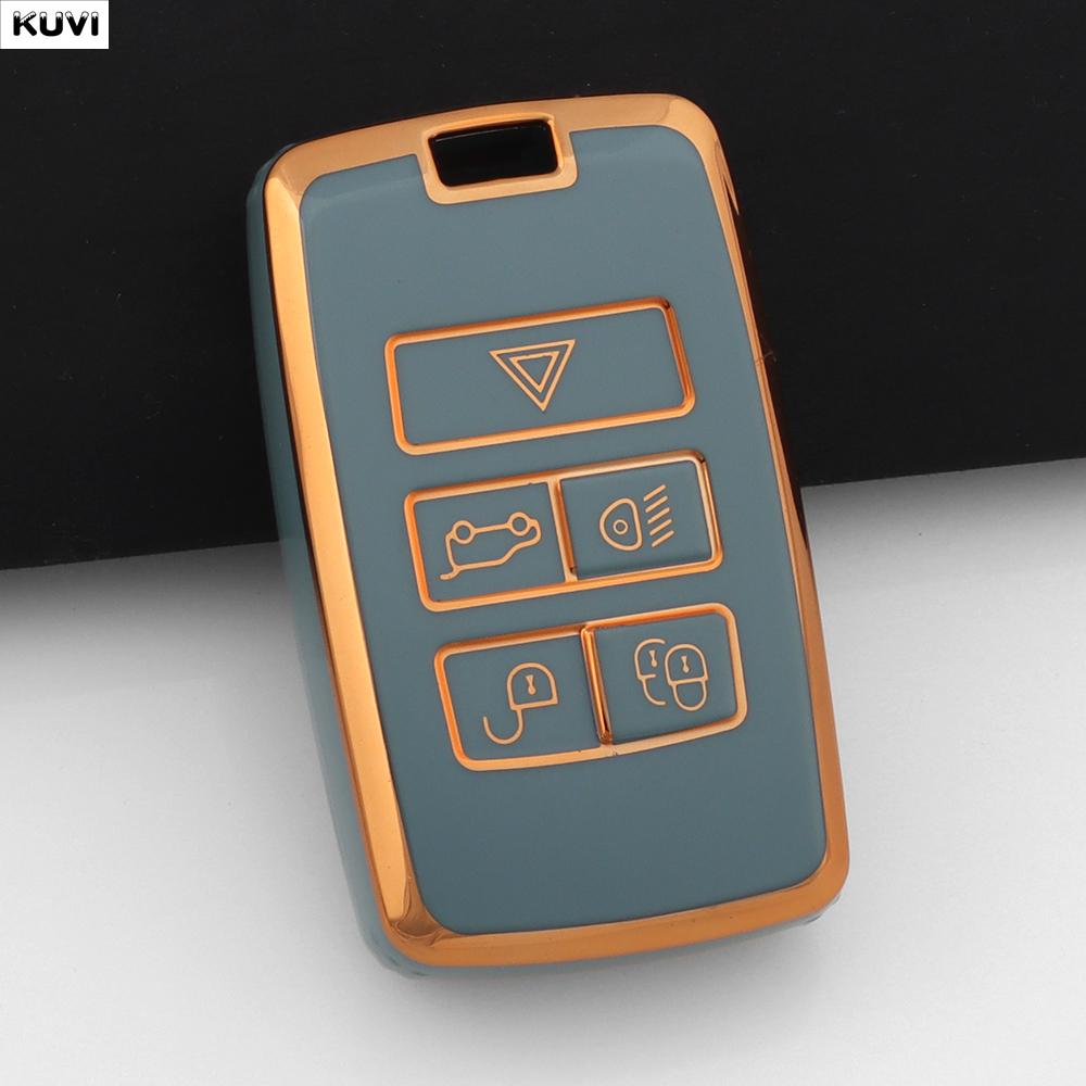 New Tpu Car Remote Key Case Cover Fob For Land Rover Range Rover Discovery 5 Sport For Jaguar Xel E-Pace Accessories
