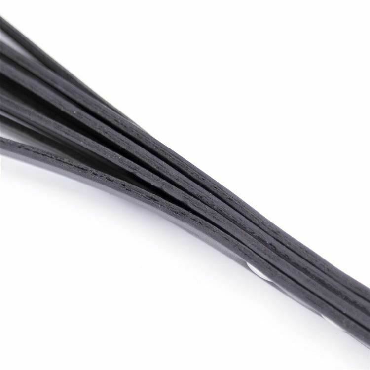 Black Pu Leather Paddle Flogger Ass Spanking Whip Sex Toys Floggers