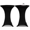 Day and Night - 2 Fitted Black Tablecloths for Standing Table - 70cm Diameter