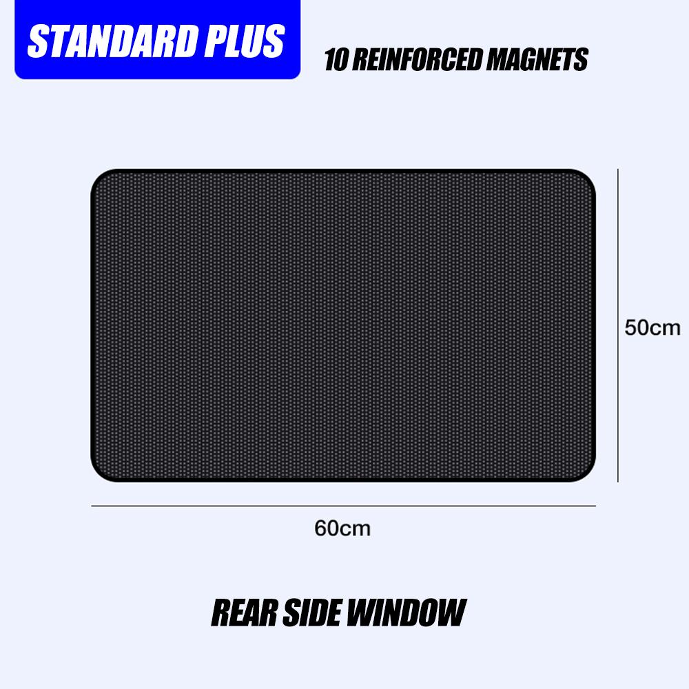 Car Sunshade Curtain Auto Window 5D Carbon Yarn Magnetic Suction Thermal Insulation Sunshade Cloth Unidirectional Perspective