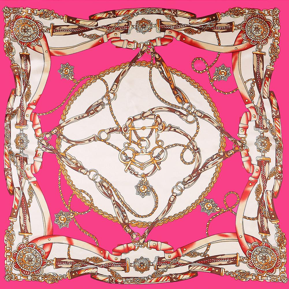 Women Large Square Muslim Style Delicate Printing Scarf