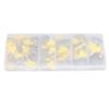 44 Pcs Key Hose Clamp Stainless Steel Reusable Adjustment Worm Gear Clamp Clip for Pipeline