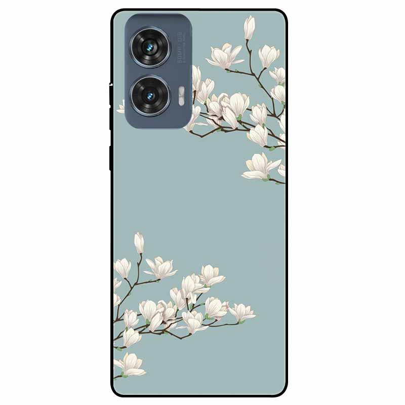For Moto Edge 50 Fusion Case Silicone Space Animal TPU Soft Black Cover For Motorola Edge 50 Fusion Cases 50Fusion Cool TPUCover