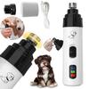 Electric Dog Nail Grinder Rechargeable Pet Nail Trimmer Quiet Dog Nail Trimmer Suitable for Small Middle Large Dogs and Cats
