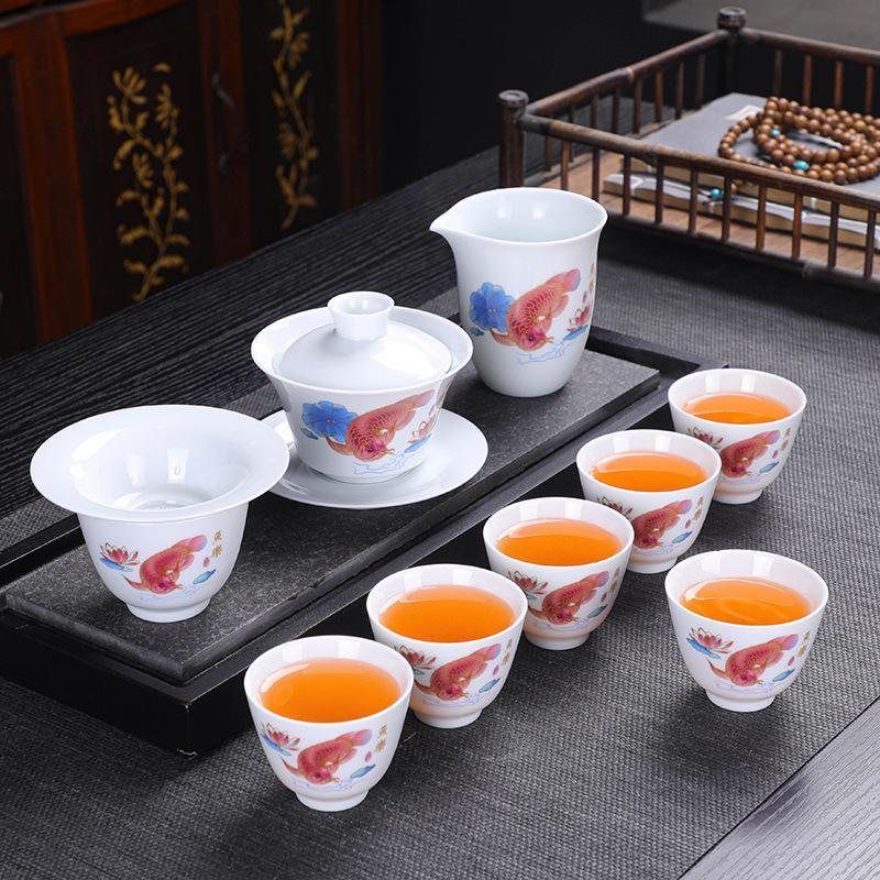 Panda Gaiwan Chinese Porcelain Tea Set - Elegant Gift