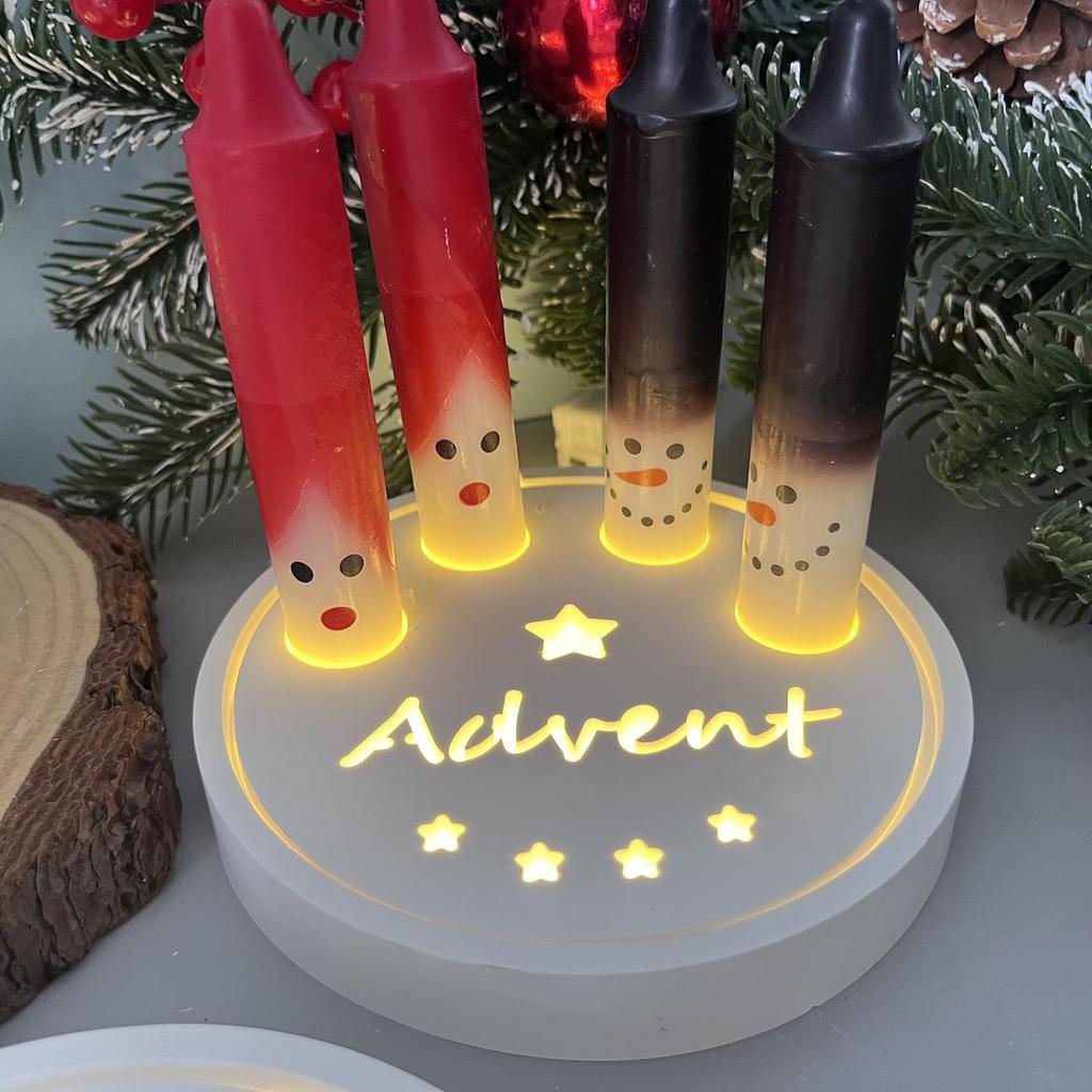 Round Socket Candlestick Holder Silicone Mould Candle Insert Holder Resin Mould Holiday Ambient Lights Mold Festival Home Decor