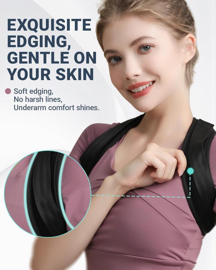 Upper Back Brace Posture Corrector For Women & Men,Lightweight Back Straightener Posture Corrector For Men,Adjustable Upper Back