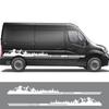 2PCS Auto Aufkleber Für Renault Master 2 3 4 NIssan NV400 Inter Opel Vauxhall Movano Tuning Zubehör Camper van Berg