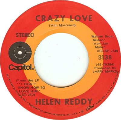 7-Zoll-Schallplatte HELEN REDDY – Crazy Love / Best Friend 3138 Capitol Records 1971 US Pop Gebraucht