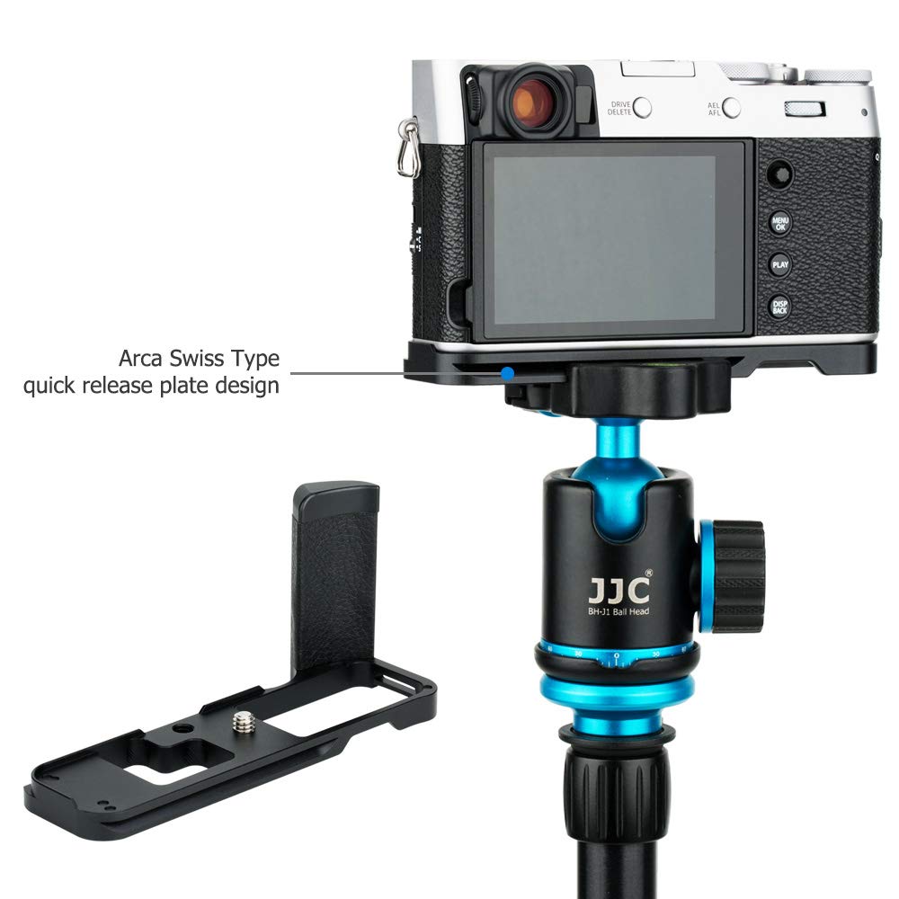 Upgraded JJC Metal Hand Grip for Fujifilm X100V X100F Convenient Battery Replacement Compatible with Fujifilm & Cameras, (Not X100VI)