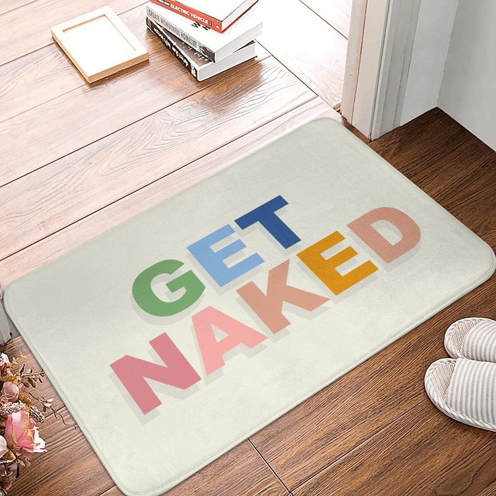 Get Naked Doormat Non-Slip Kitchen Bath Mat Bedroom Balcony Floor Door Entrance Carpet Rug
