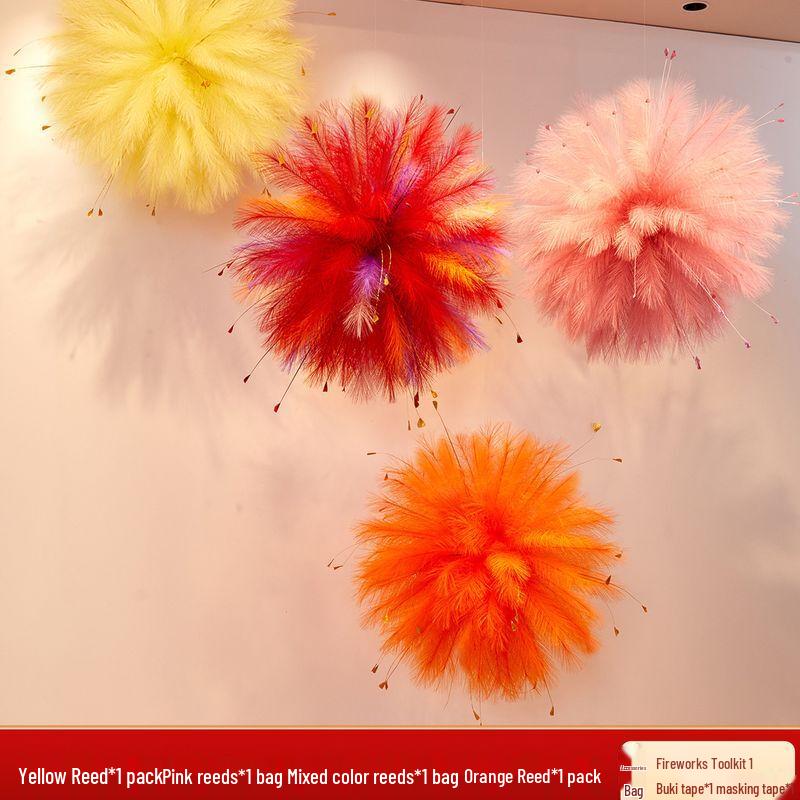 2026 Lunar New Year Fireworks Scene Decorations