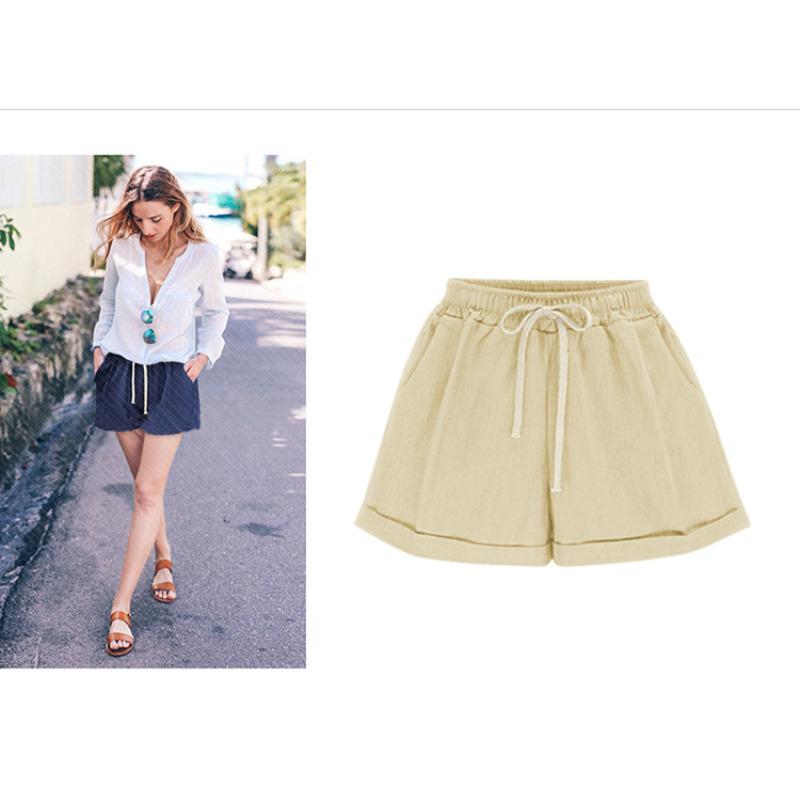 Wide-leg Pants Women's Summer Black Pants For Women Loose Informal Shorts Large Size Thin Three-point Pants