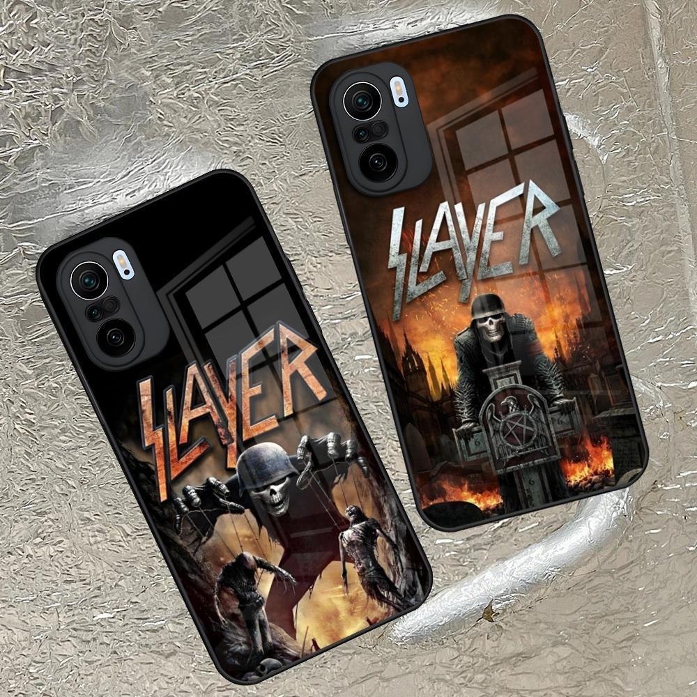 Slayer Heavy Metal Rock Band Phone Case for Xiaomi Redmi Note 14 13 12 11 Ultra Pro Lite 5G Toughened Glass Cover