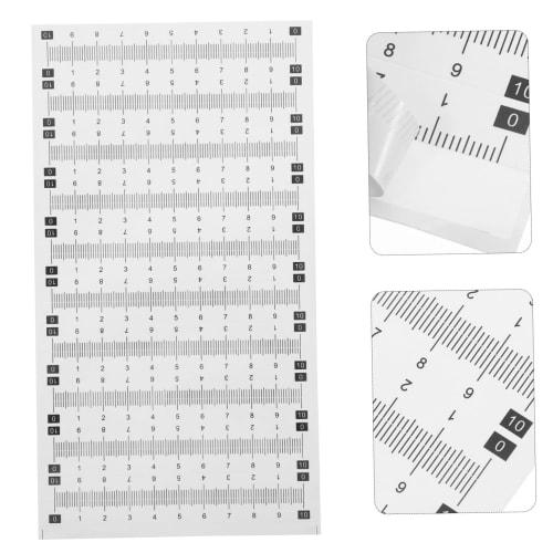 HIAKDOFT 20-Sheet Self-Adhesive Measuring Tape, Waterproof, Dustproof, Abrasion-Resistant, Removable, Stick-On Tape Measure Stickers for Woodworking,