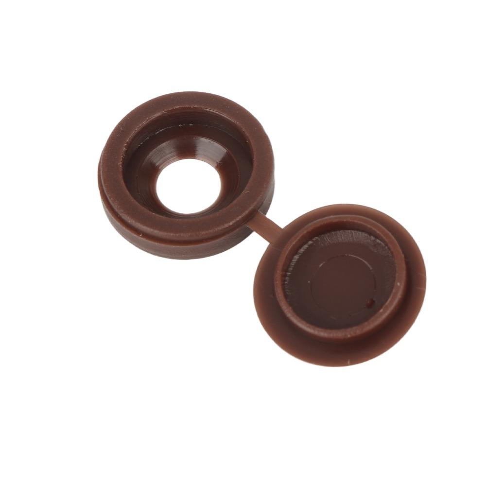200pcs M5 Size Hinged Screw Caps Hinged Flip Cover Self Tapping Screw Caps Screw Cap Covers Closet