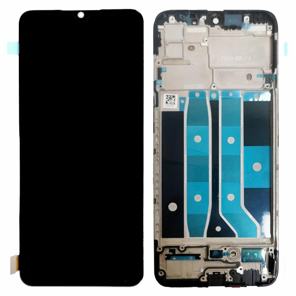 For Oppo F17/A73 Grade C LCD Screen and Digitizer Assembly+Frame Part (TFT Technology) (Without Logo)