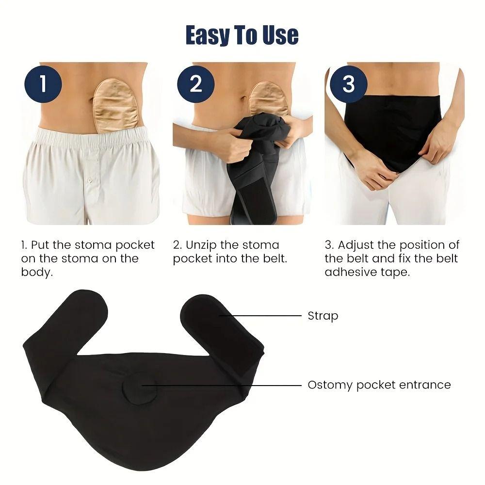 High Flexibility Stoma Support Belt Soft Breathable Ostomy Pouch Protector Swimming Sports