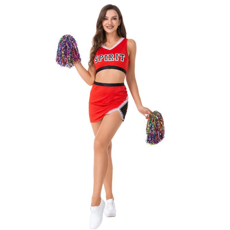 Weltcup Baby Cheerleader Kostüme – Europäische & Amerikanische Damen Mehrfarbige Performance Röcke