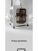 Foldable Large-Capacity Pet Luggage: Detachable Pull-Rod Box for Cats and Small Dogs