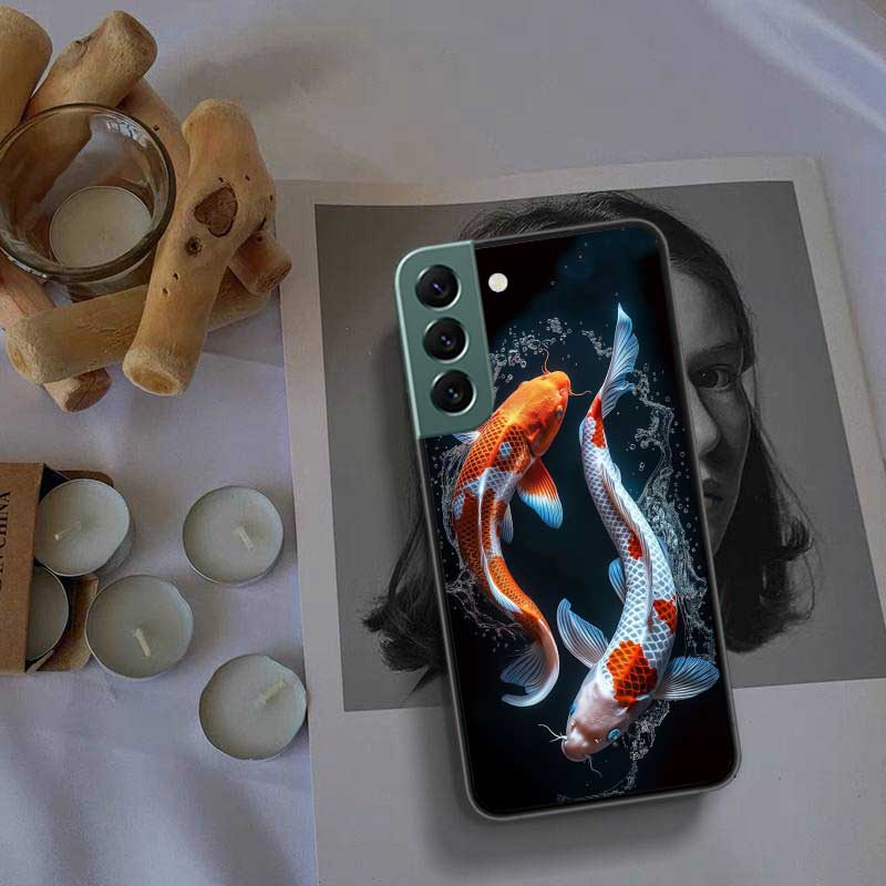 Majestic Koi Fish Phone Case For Samsung Galaxy S22 S25 Ultra S21 S10 Plus S26 Edge S20 S23 S24 FE Cover Silicone Soft TPU C