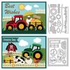 Farm Theme Carbon Steel Cutting Dies Stencils for DIY Scrapbooking Photo Album Decorative Embossing Paper Card Vehicle 109~110x150~158x0.8mm