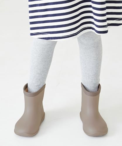 ORiental TRaffic Kids' Rain Boots, Waterproof, Warm, and Lightweight, Short Boots with Reflective Panels for Boys and Girls, Sizes 15-22cm, K-202