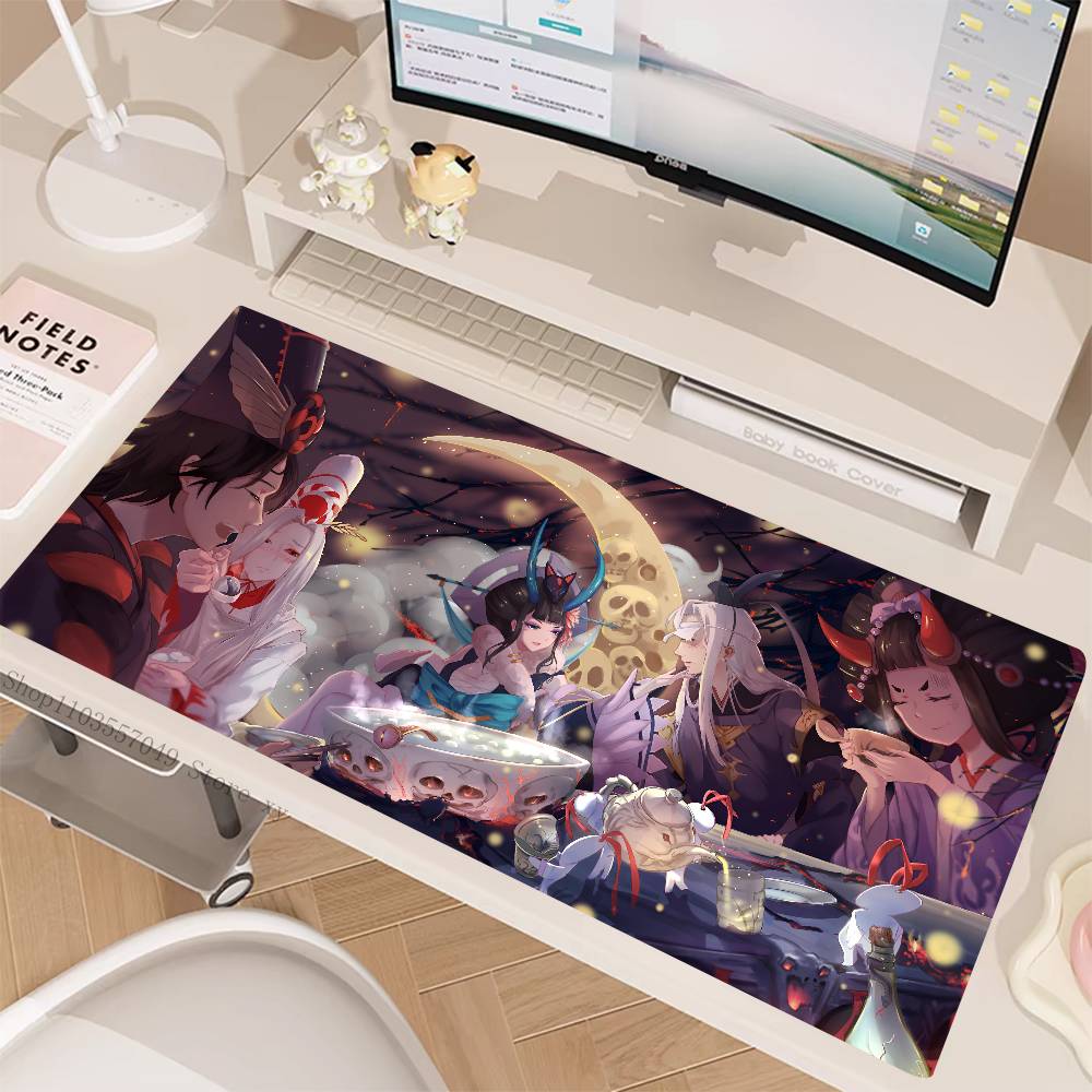 Game Onmyoji Mouse Pad Large Gaming Keyboard Mat LockEdge Rubber Computer Office Accessories