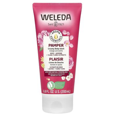 Pamper, Creamy Body Wash, Rose + Jasmine + Ylang Ylang Extract, 6.8 Fl Oz (200 Ml)