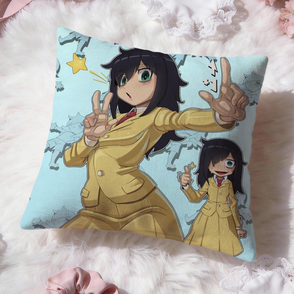 Cute K-Kuroki TomokoS Cushion Cover Premium Comfort Reversible Pillow Cove -Two in One Design for Any Room & Car Interior