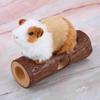 Wooden Animal Tunnel Exercise Tube Chew Toy for Rabbit Ferret Hamster Guinea Pig