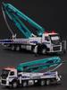 1/50 Volvo Betonpumpen-LKW Spielzeugauto Diecast Metall Fahrzeugmodell Pull-Back Sound & Licht Miniatur Sammlung Geschenk Für Jungen Kind