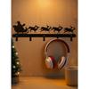 1pc Vintage Santa Reindeer Sleigh Metal Wall Art, Christmas Iron Home Decor Holiday Gift