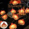 LED Halloween Decorative String Lights: Pumpkin, Ghost, Eye & Skull Battery Lights