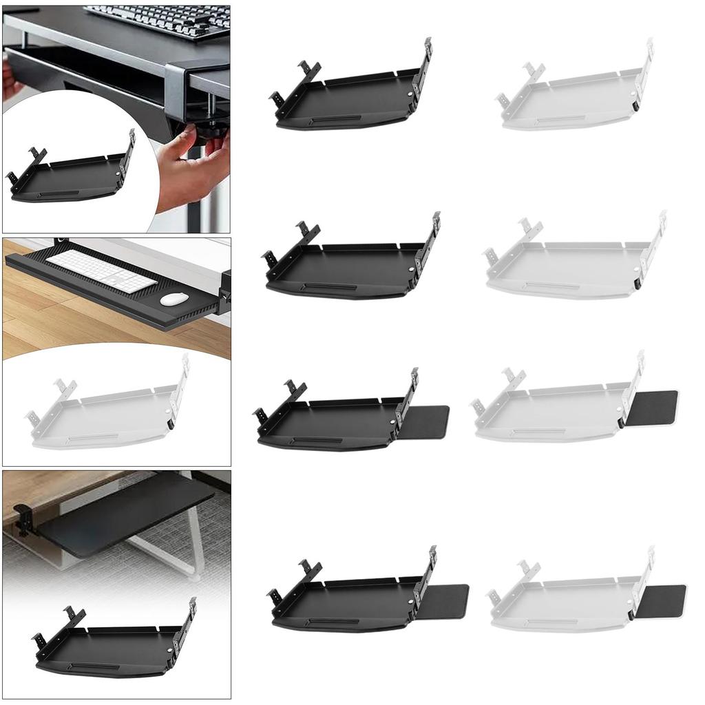 Keyboard Tray Under Desk Sliding Keyboard Drawer Multipurpose Pull Out Computer