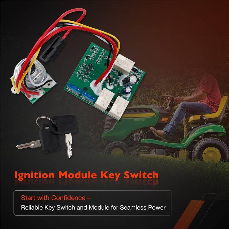 AM132500 Ignition Key Switch Module AUC15330 For Garden Tractor Models GT225 GT235 GT235E GT245