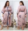 32 farben Frauen Bademantel Fledermaus Ärmel V-ausschnitt Nachthemd Seide Satin Damen Blume Sleepdress Sommer Weibliche Pyjamas