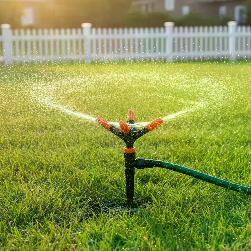 Sprinklerdüse 360 Grad automatisch rotierender Wasserspray Gartenrasen Automatischer Sprinkler Gartenbewässerung Bewässerungszubehör
