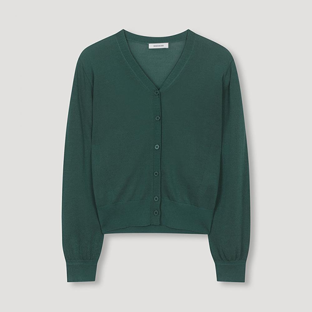 

Shs Miss V Neck Knit Cardigan Sskcdn22510 De DARK GREEN/66