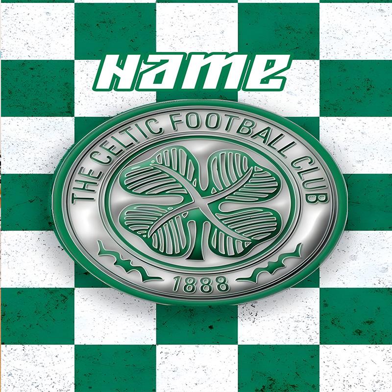 Custom Name Celtic Football Crest Umbrella Folding Umbrella, Automatic Umbrella - 8-Frame for Travel, Casual Lightweight Personalized Gifts