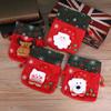 For Kids Santa Claus Stockings Xmas Drawstring Bags Candy Bags Christmas Gift Bag Wrapping Pouch