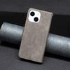 For iPhone 15 Phone Stand Cover Solid Color Fine Textured PU Leather Wallet Anti-Scratch Phone Case